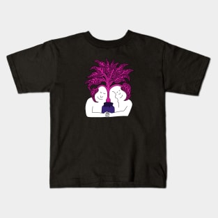 Purple Plantasia Kids T-Shirt